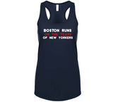 Boston Runs on The Tears of New Yorkers Boston Baseball Fan T Shirt
