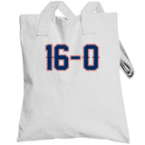 16 And 0 Lets Go New England Football Fan T Shirt