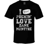 Zane McIntyre I Love Boston Hockey Fan T Shirt