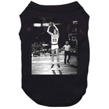 Retro Larry Bird Jump Shot Boston Basketball Fan Black T Shirt