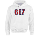 Boston Champs 617 Area Code Boston Baseball Fan Distressed T Shirt