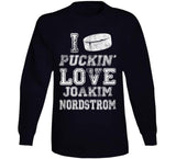 Joakim Nordstrom I Love Boston Hockey Fan T Shirt