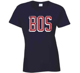 Boston Vintage BOS Boston Baseball Fan T Shirt