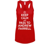 Andrew Farrell Keep Calm Pass To New England Soccer T Shirt