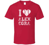Alex Cora I Heart Boston Baseball Fan T Shirt