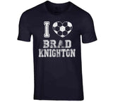 Brad Knighton I Heart New England Soccer T Shirt