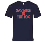 Savages In The Box Boston Baseball Fan T Shirt