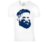 Fear The Beard Julian Edelman New England Football Retro 8 Bit Style T Shirt