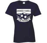 Andrew Farrell For President New England Soccer T Shirt