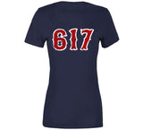 Boston Champs 617 Area Code Boston Baseball Fan T Shirt