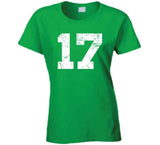 17 Championships Boston Basketball Fan Distressed T Shirt