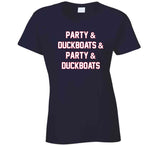 Party And Duck Boats And Party New England Football Fan T Shirt