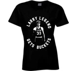 Larry Bird Larry Legend Gets Buckets Boston Basketball Fan T Shirt