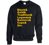 Boston Hockey Fan Tradition Names v2 T Shirt