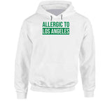 Allergic To Los Angeles Boston Basketball Fan T Shirt