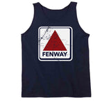 Fenway Sign Distressed Boston Baseball Fan T Shirt