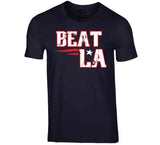 Beat La Football New England Fan Distressed T Shirt