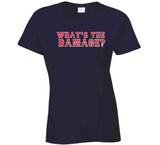 Whats The Damage Boston Baseball Fan T Shirt