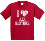 JD Martinez I Heart Boston Baseball Fan T Shirt