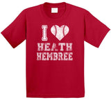 Heath Hembree I Heart Boston Baseball Fan T Shirt