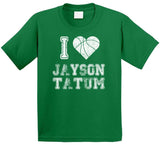 Jayson Tatum I Heart Boston Basketball Fan T Shirt