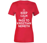 Krisztian Nemeth Keep Calm Pass To New England Soccer T Shirt