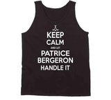 Patrice Bergeron Keep Calm Boston Hockey Fan T Shirt