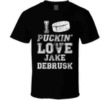 Jake DeBrusk I Love Boston Hockey Fan T Shirt