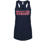 Whats The Damage Boston Baseball Fan T Shirt