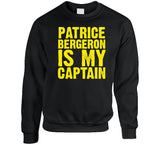 Patrice Bergeron Is My Captain Boston Hockey Fan T Shirt