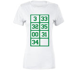 Paul Pierce The Truth 34 Retired Numbers Boston Basketball Fan T Shirt