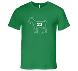 Larry Bird Goat 33 Outline Boston Basketball Fan v2 T Shirt