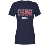Fenway Faithful Est 1912 Boston Baseball Fan T Shirt