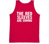 The Red Sleeves Are Coming New England Defense Football Fan v3 T Shirt