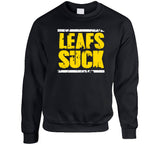 Leafs Suck Boston Playoff Hockey Fan T Shirt