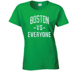 Boston Vs Everyone Boston Basketball Fan Distressed T Shirt
