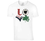 Boston Sports Teams Boston Love Hockey Basketball Football Baseball Fan T Shirt