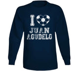 Juan Agudelo I Heart New England Soccer T Shirt