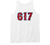 Boston Champs 617 Area Code Boston Baseball Fan Distressed T Shirt