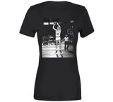 Retro Larry Bird Jump Shot Boston Basketball Fan Black T Shirt