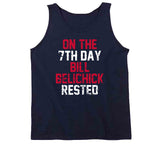 Bill Belichick 7th Day Rest New England Football Fan Distressed T Shirt