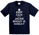 Jackie Bradley Jr Keep Calm Boston Baseball Fan T Shirt