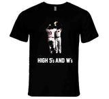 High 5s And Ws Boston Baseball Fan T Shirt