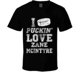 Zane McIntyre I Love Boston Hockey Fan T Shirt