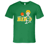 Larry Bird Larry Legend Caricature Retro Boston Basketball Fan T Shirt