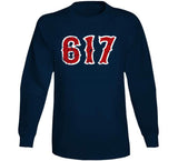 Boston Champs 617 Area Code Boston Baseball Fan T Shirt