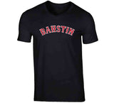 Bahstin Boston Baseball Fan Distressed T Shirt