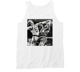 Retro Larry Bird Blocking Charles Barkley Boston Basketball Fan White T Shirt