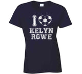 Kelyn Rowe I Heart New England Soccer T Shirt