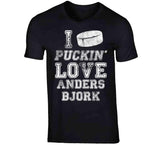 Anders Bjork I Love Boston Hockey Fan T Shirt